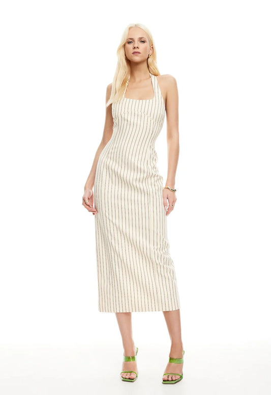 Stripe Les Deux Midi Dress