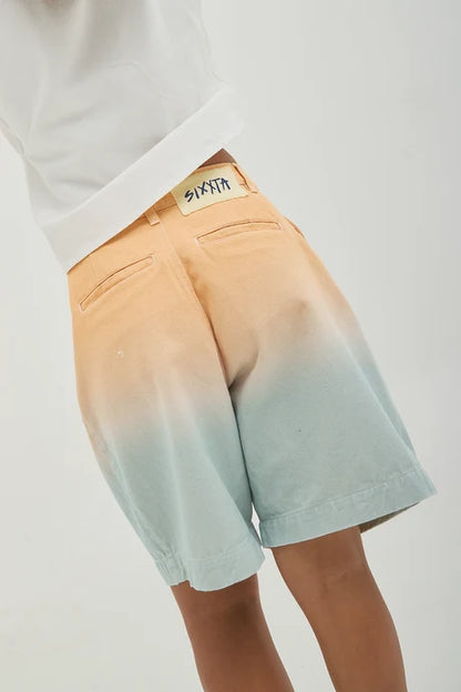 Coral Summer Bermuda Shorts