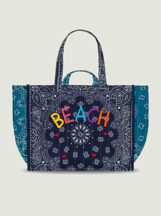 Moyen Cabas Quilted Beach