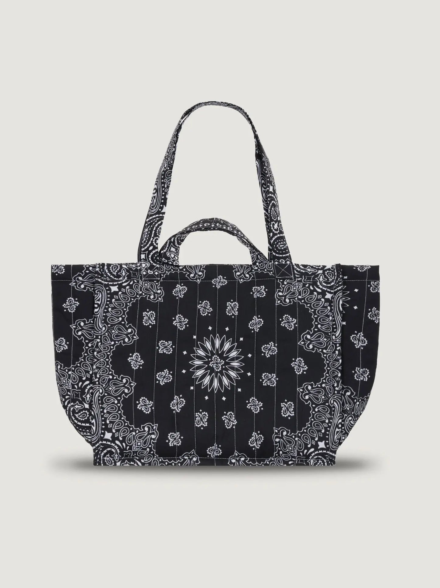 Quilted Medium Cabas Tote Happy Face