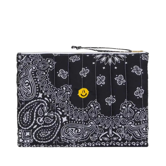 Pochette Zippée Matelassée Happy Face