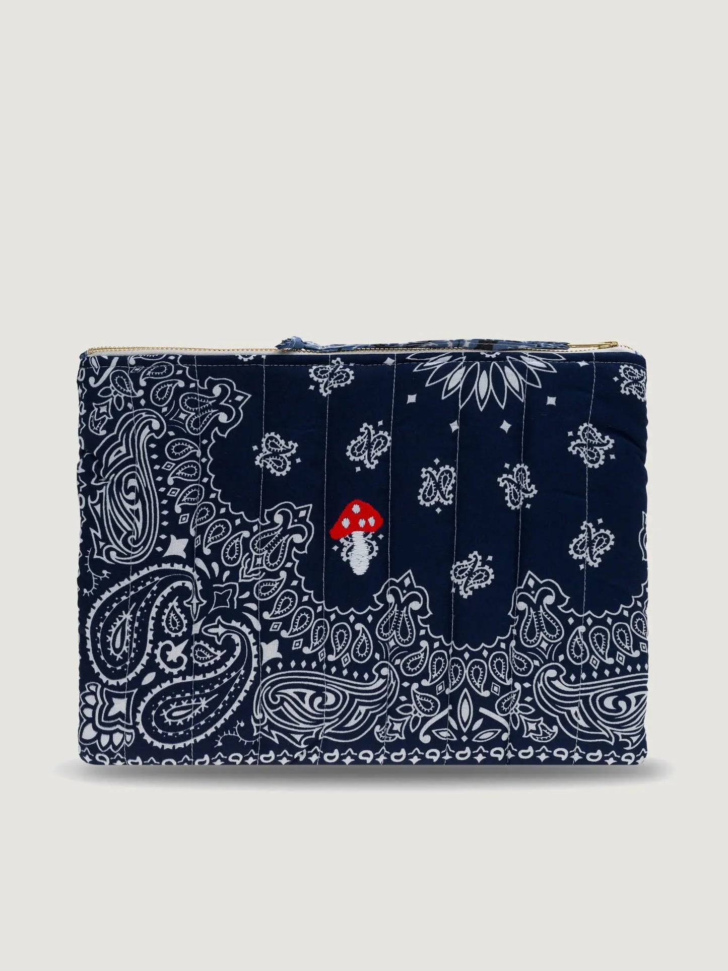 Pochette Zippée Matelassée Champignon