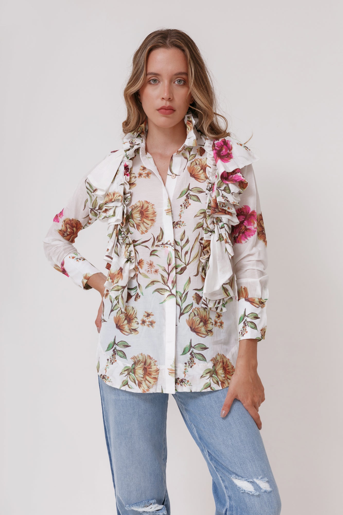 Floral Folk Shirt