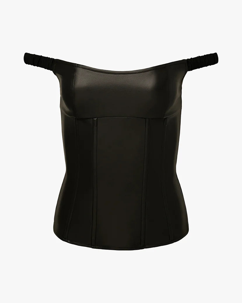 Vegan Leather Corset