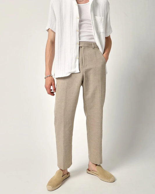 Natural Linen Cotton Trouser