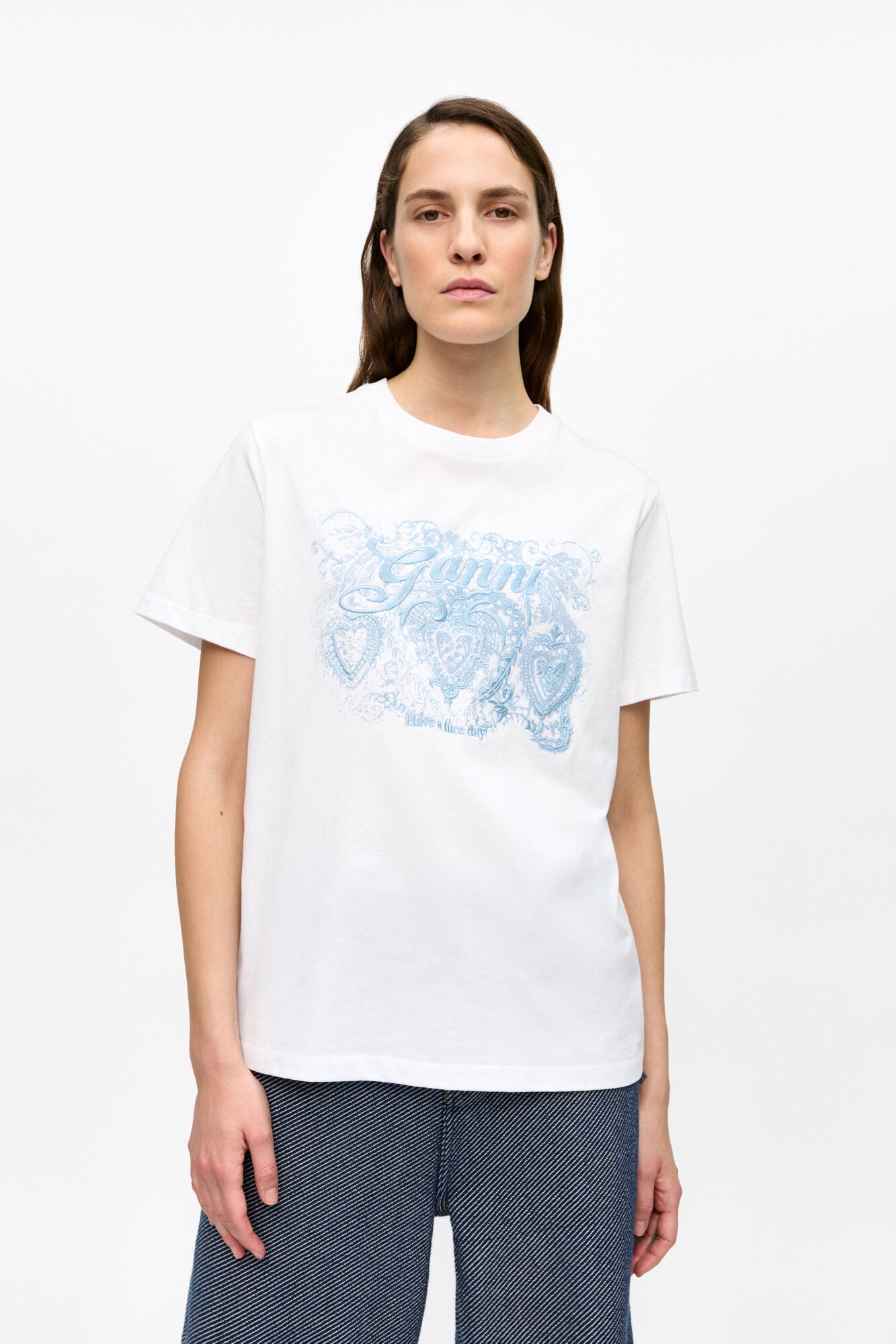 Basic Jersey Tattoo Lace T-Shirt