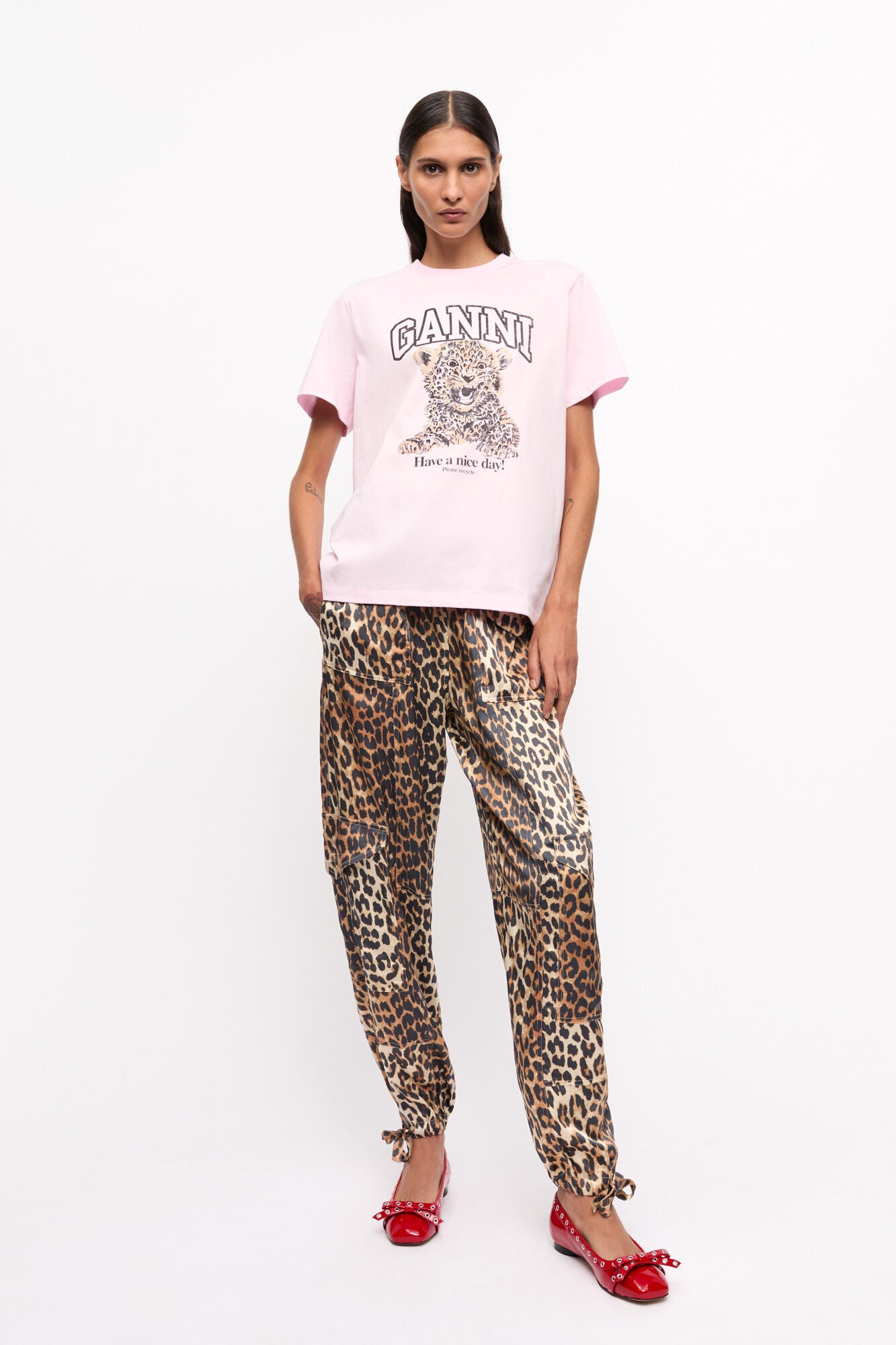 Jersey Leopard relax T-Shirt