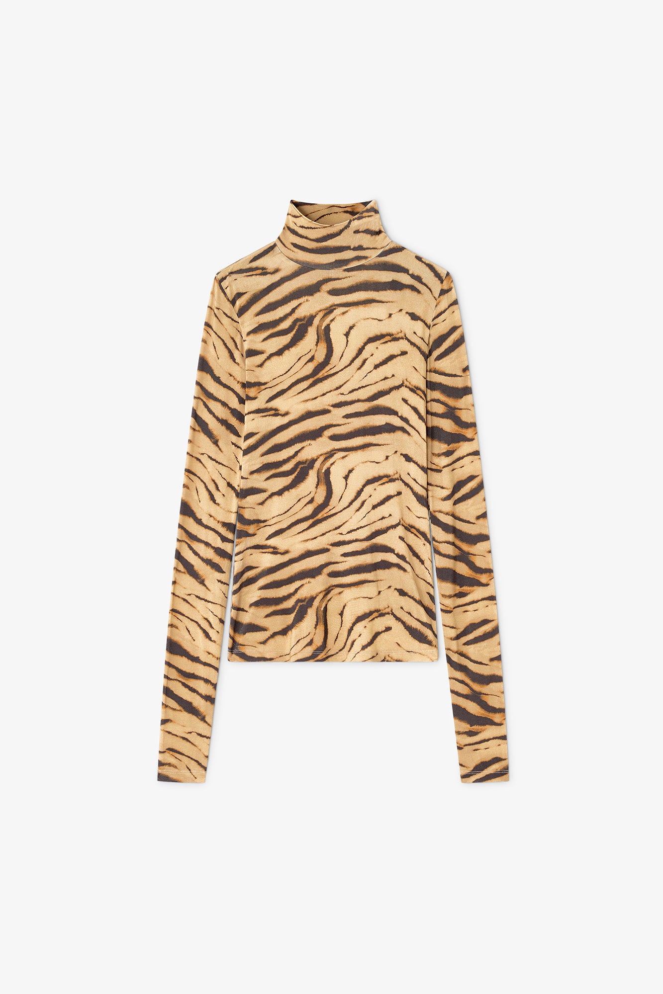 Print Shiny Turtleneck