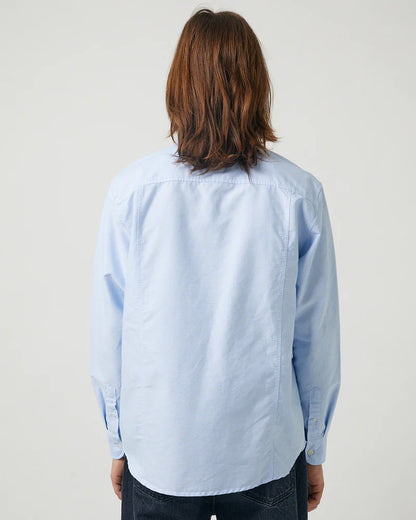 Camisa Oxford de manga larga de chambray