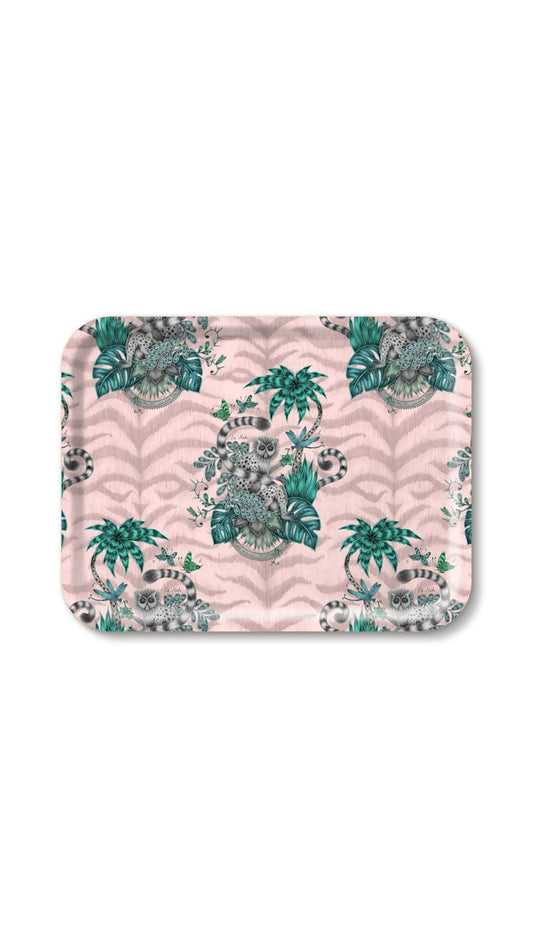 Lemur/Pink Emma Tray 43/33cm