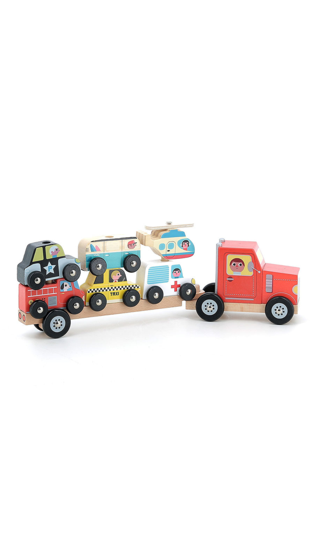 Truck & Trailer With Vehicules 7601