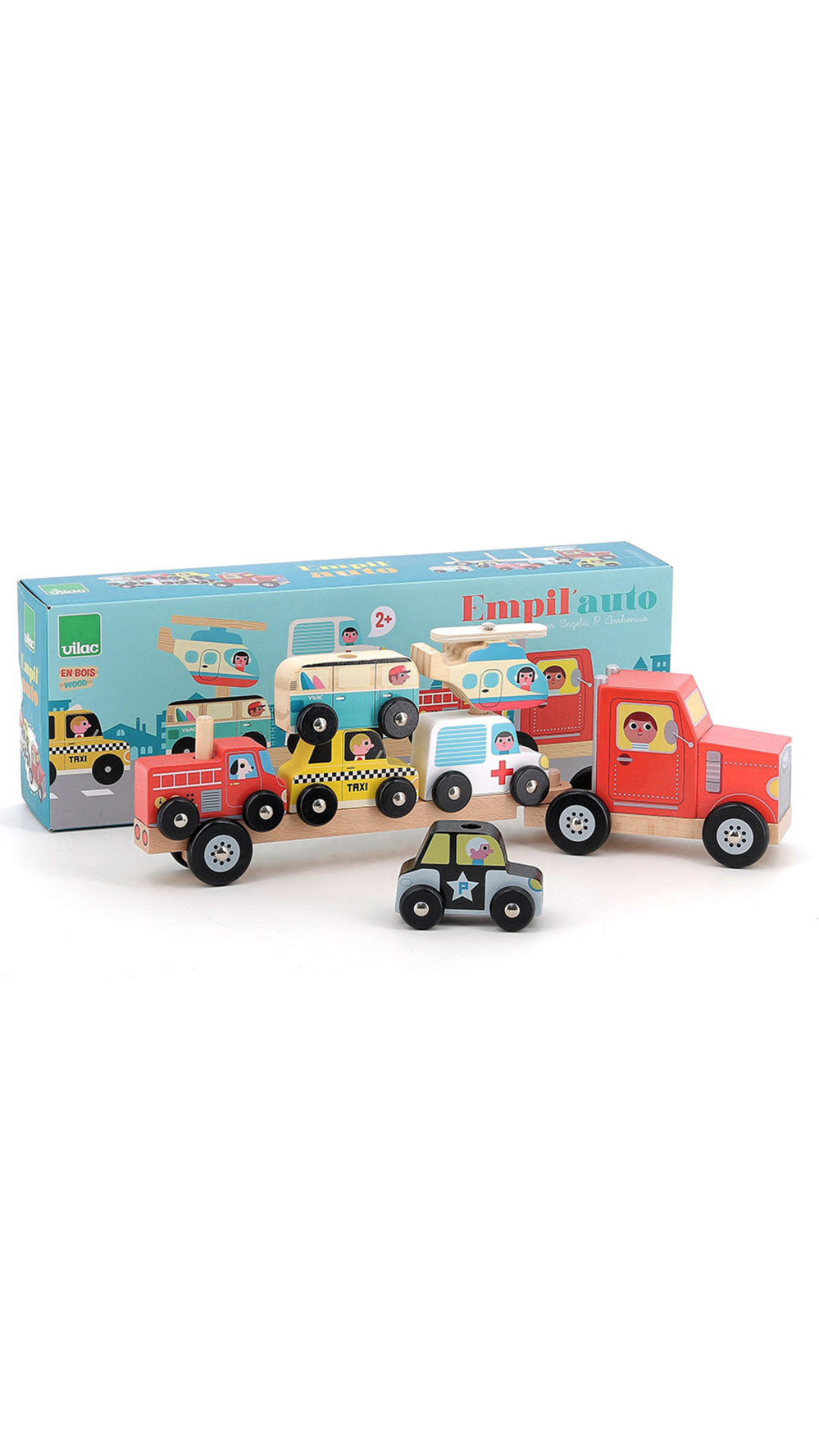 Truck & Trailer With Vehicules 7601