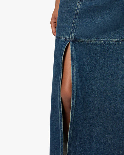 Denim Maxi Skirt