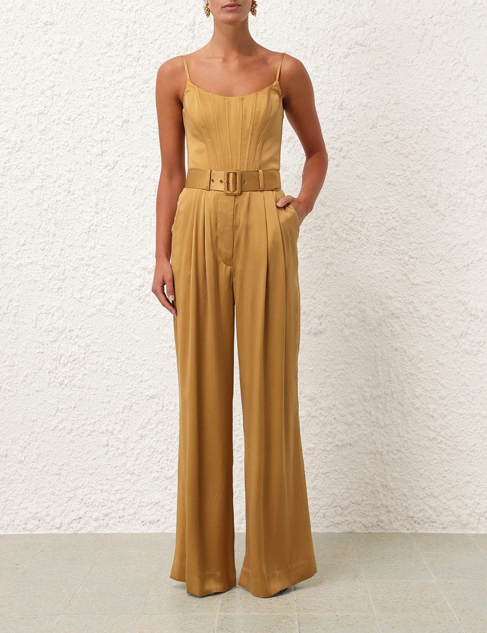 Silk Tuck Pant