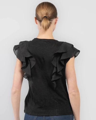 Camiseta con volantes iluminada