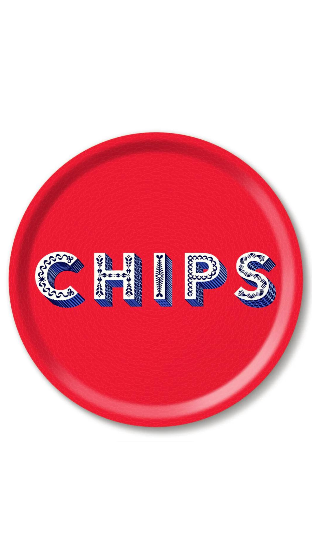 Chips/Red Tray 31cm