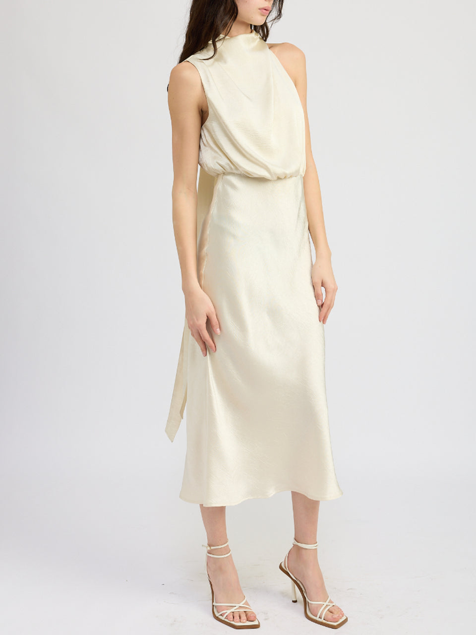 Greta Bias Midi Dress