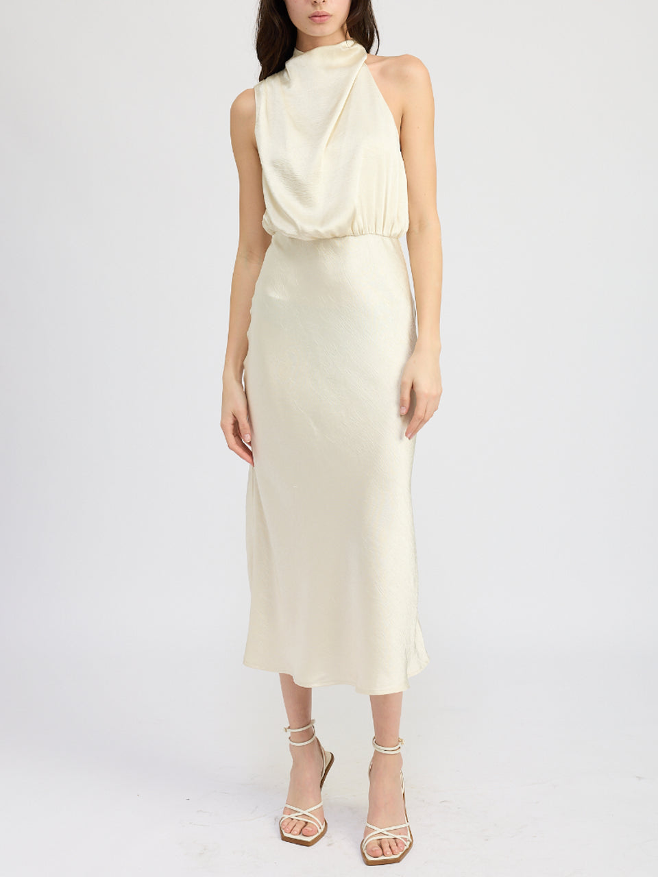 Greta Bias Midi Dress