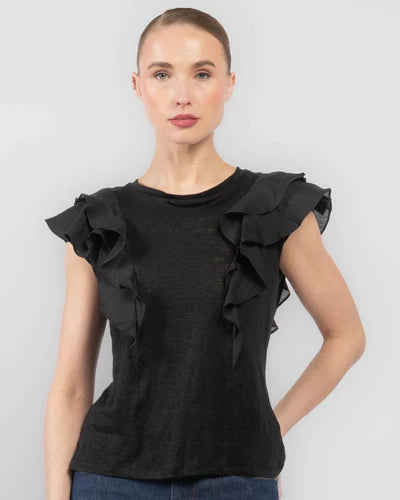 Camiseta con volantes iluminada