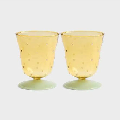 Water Glass Dot Set of 2