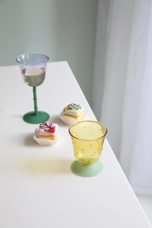 Water Glass Dot Set of 2