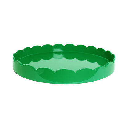 Round Large Lacquered Scallop Tray