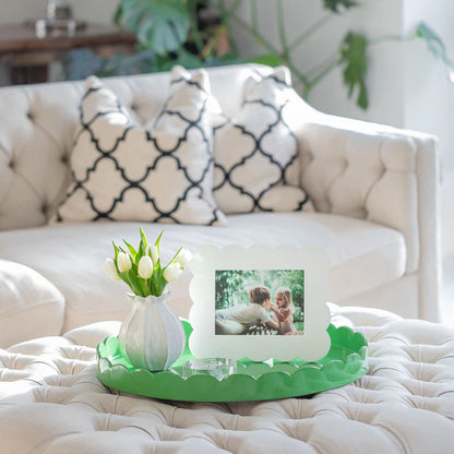 Round Large Lacquered Scallop Tray