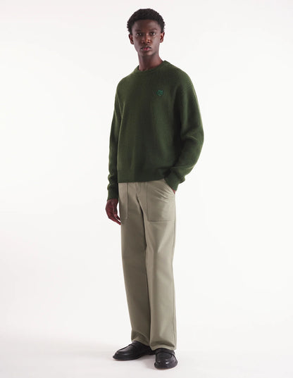 Bold Fox Head Ribbed Jumper