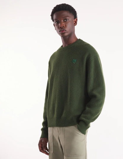 Bold Fox Head Ribbed Jumper
