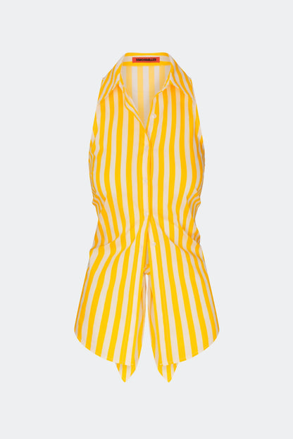 Loch Sleeveless Poplin Top
