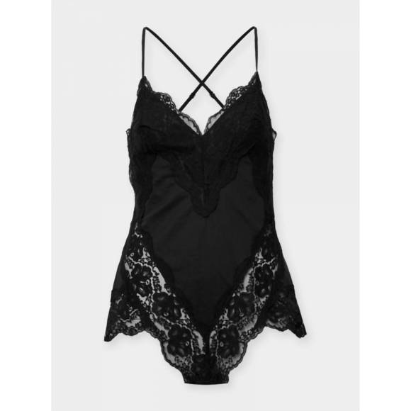 Matchmaker Lace V Neck Bodysuit