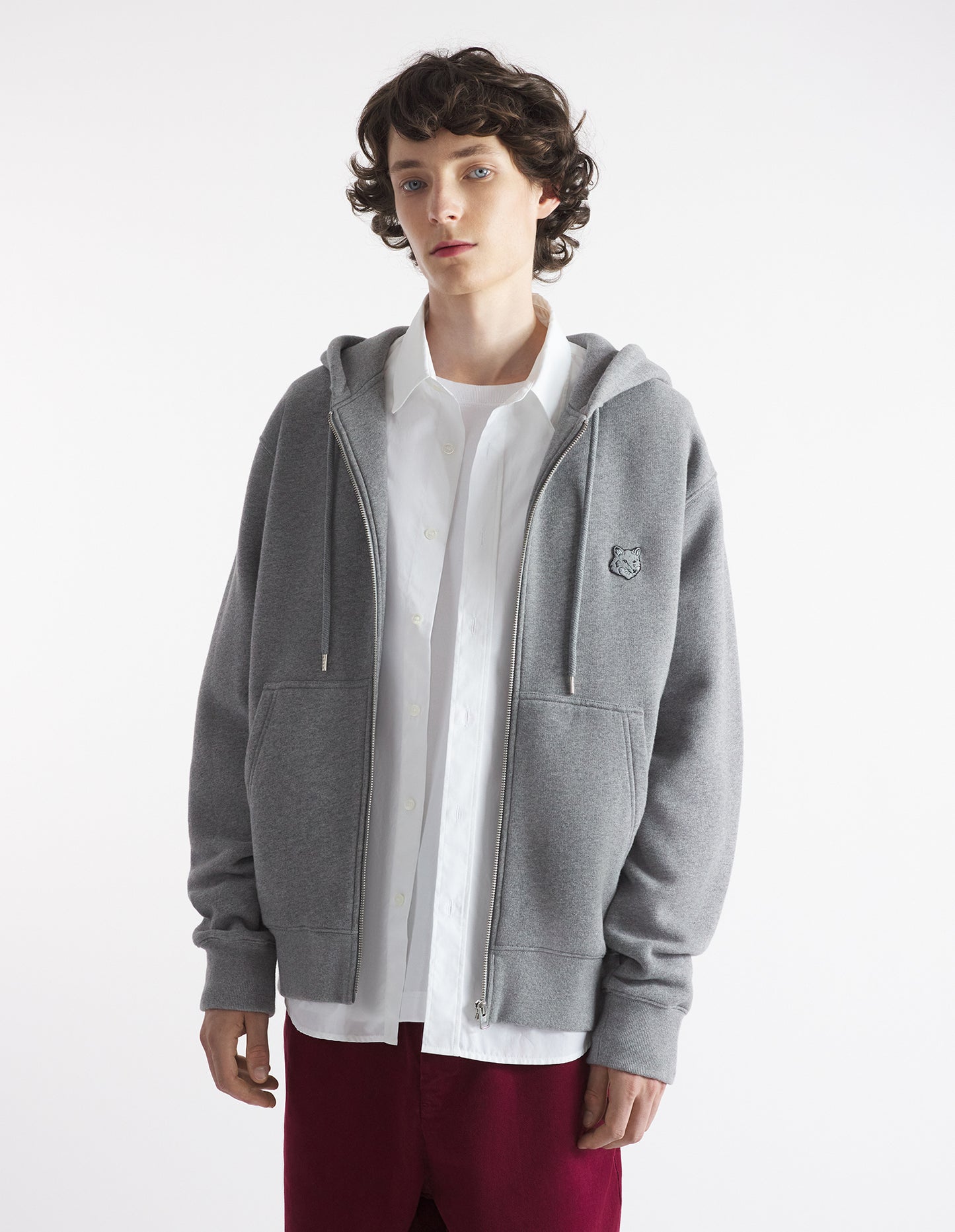 Bold Fox Head Zipped Hoodie