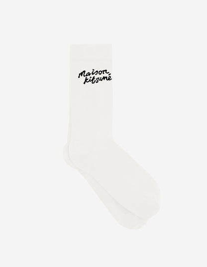 Calcetines de escritura a mano Maison Kitsune
