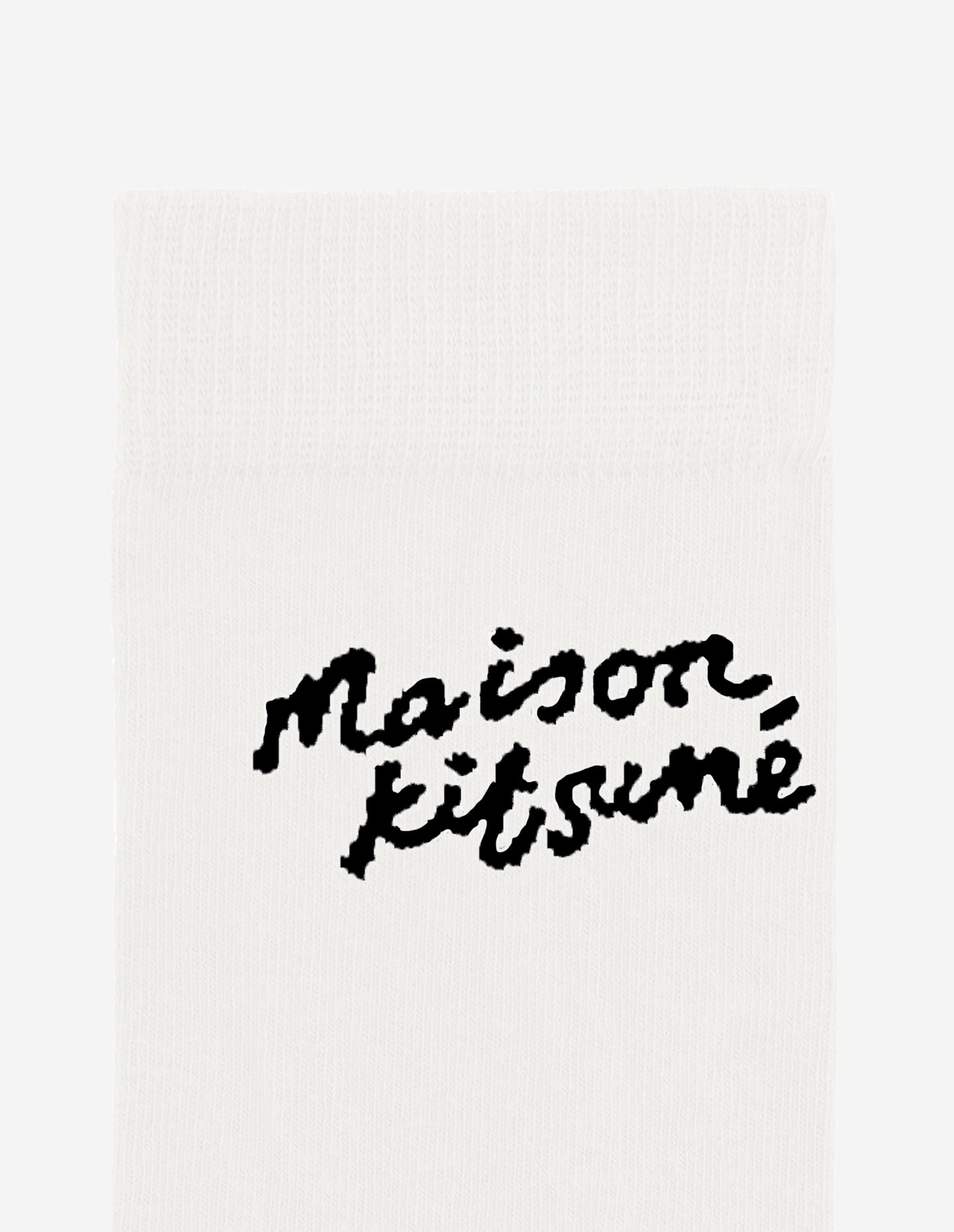 Maison Kitsune Handwriting Socks