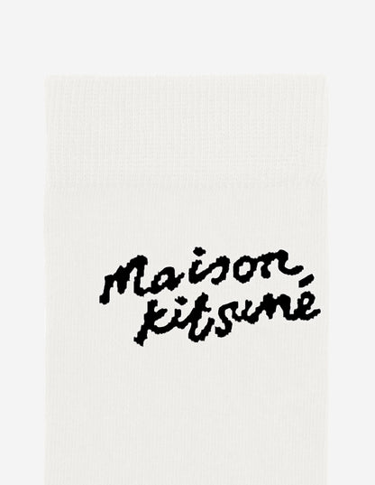 Calcetines de escritura a mano Maison Kitsune
