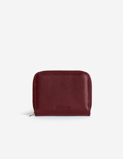 Cartera con cremallera de perfil