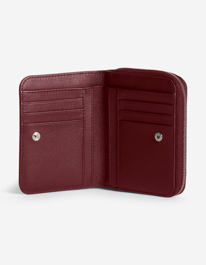 Cartera con cremallera de perfil