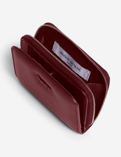 Cartera con cremallera de perfil