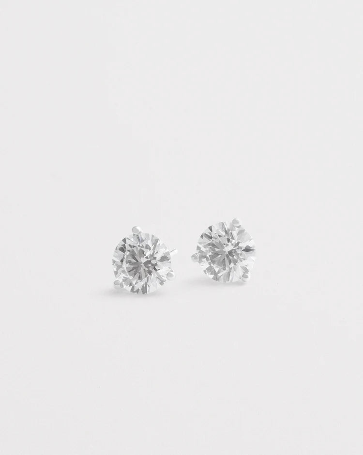 Diamond Martini Big Stud Earrings