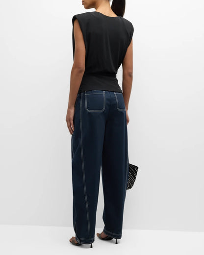 Daton S/L Draped Top