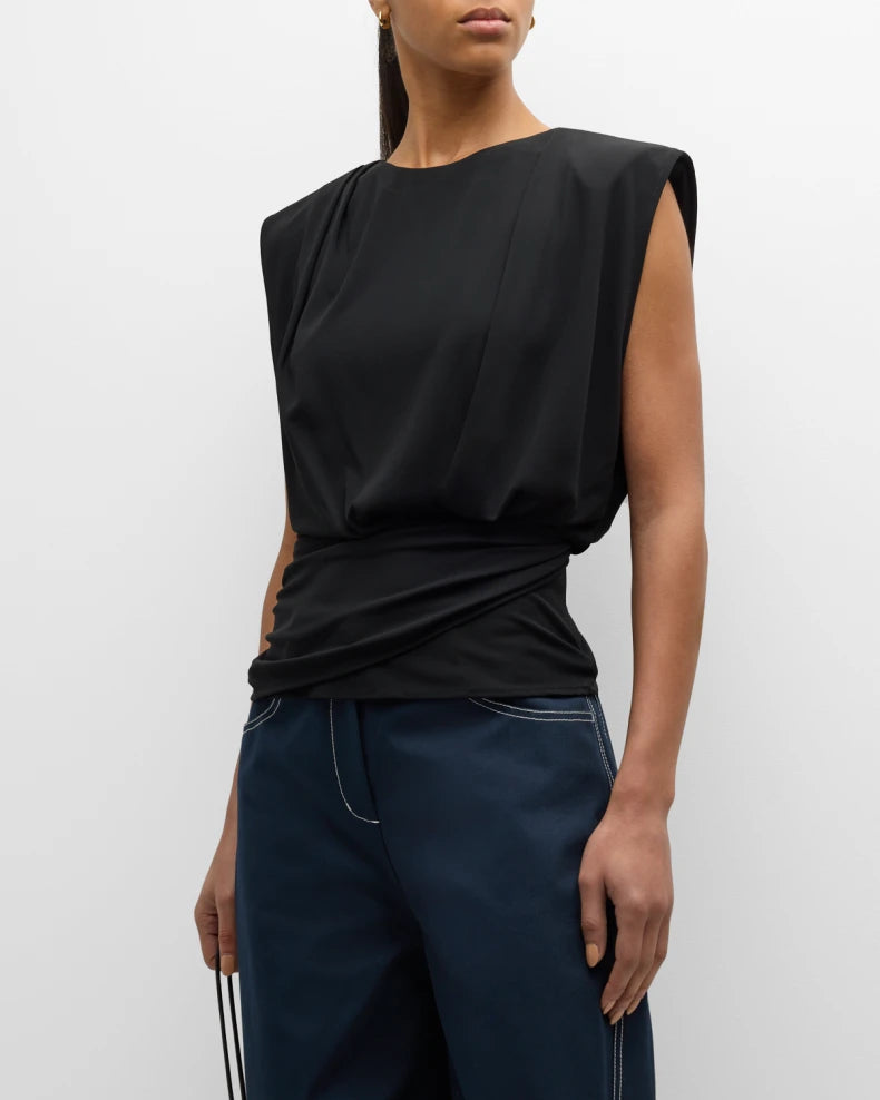 Daton S/L Draped Top