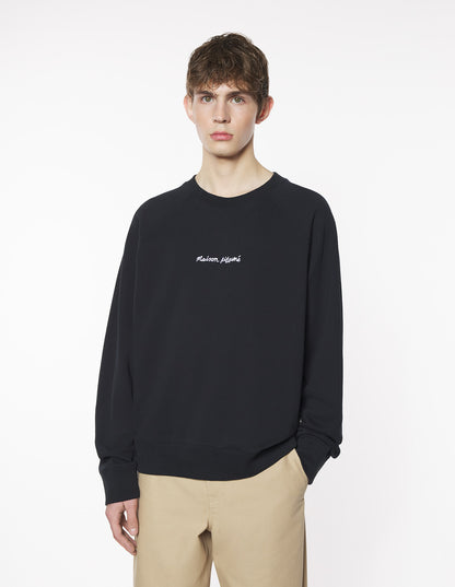 Sudadera raglán extragrande bordada