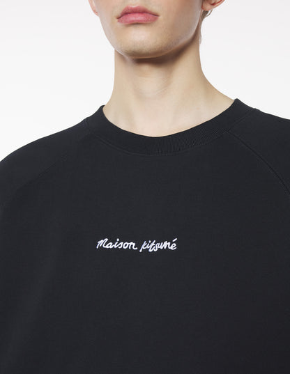 Sudadera raglán extragrande bordada