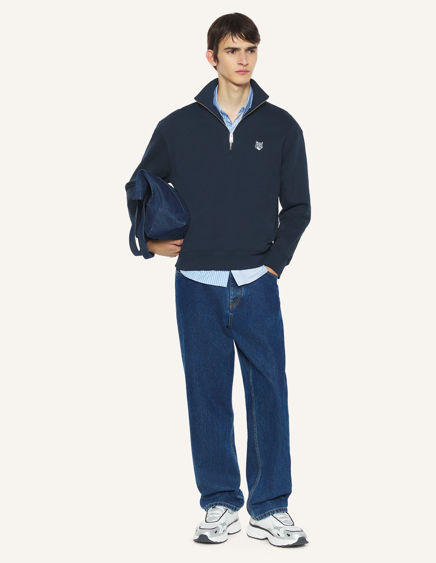 Fox Head Half Zip Sweatshirt
