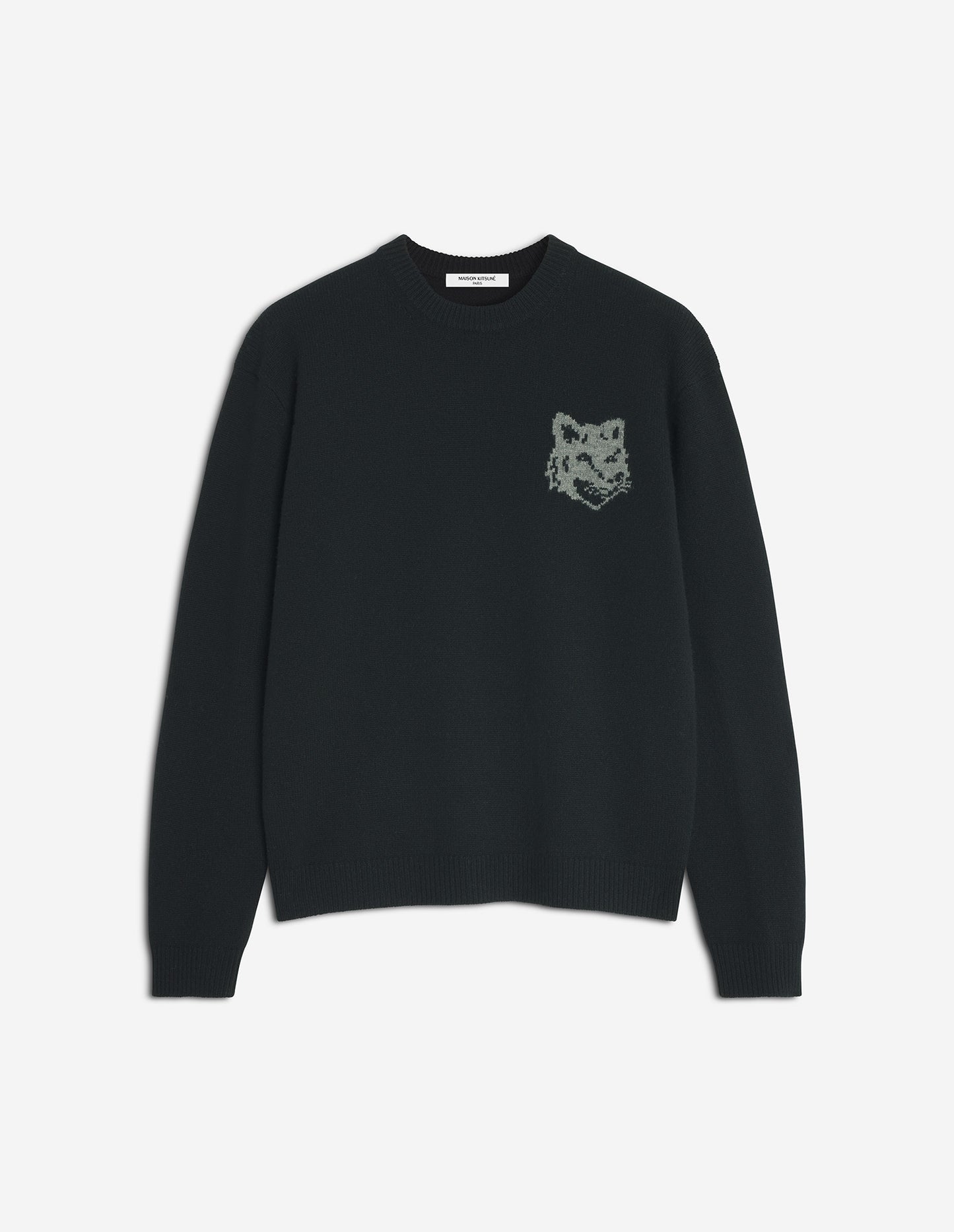 Fox Head Intarsia Merino Jumper