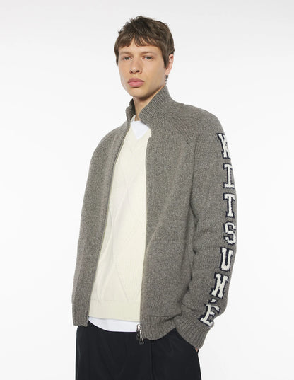 Chaqueta de punto con collage