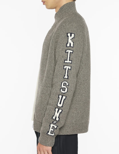 Chaqueta de punto con collage