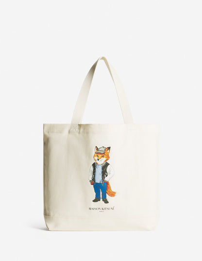 Bolso de mano con estampado de zorro vestido