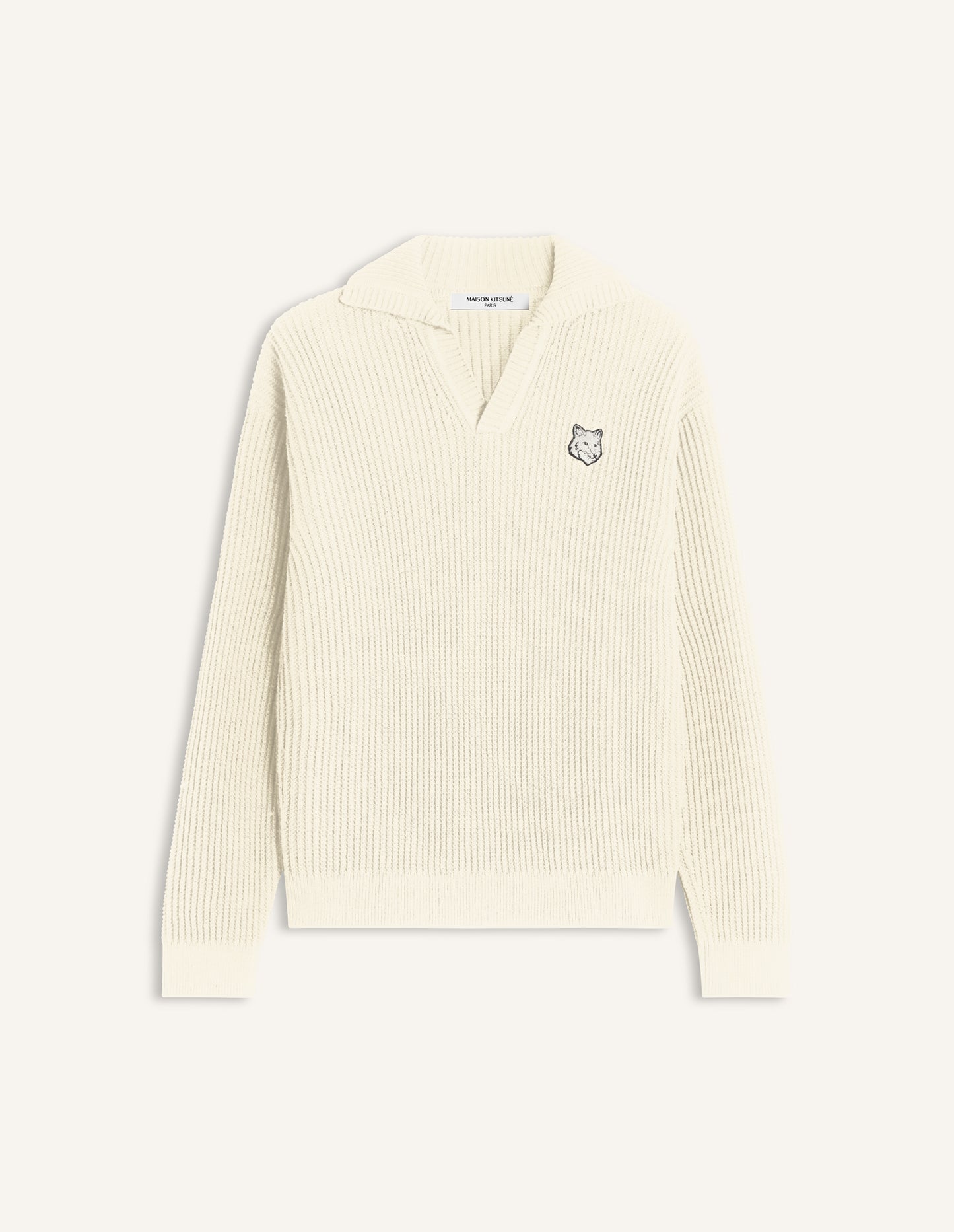 Fox Head Ribbed Polo Jumper