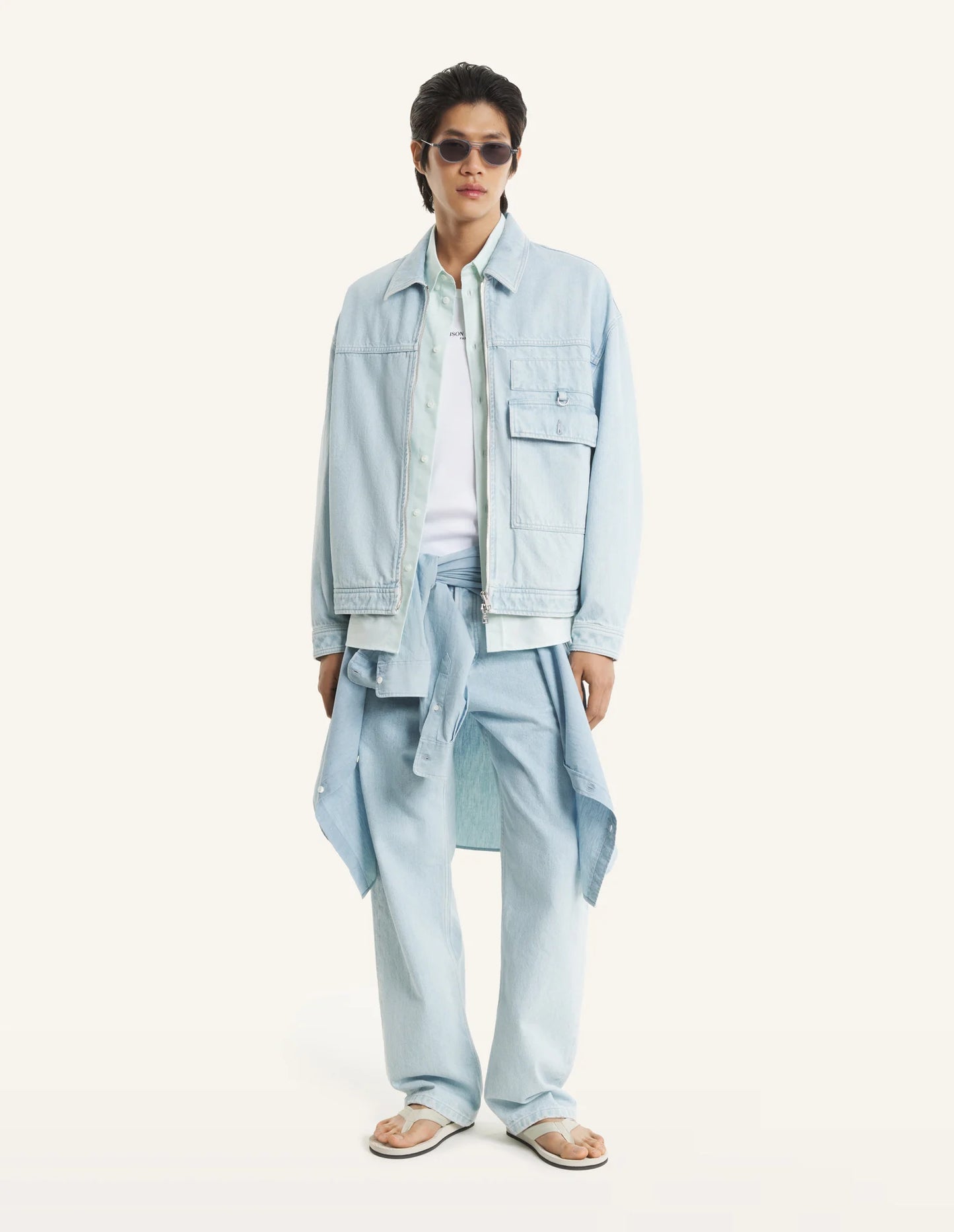 Zipped Denim Jacket